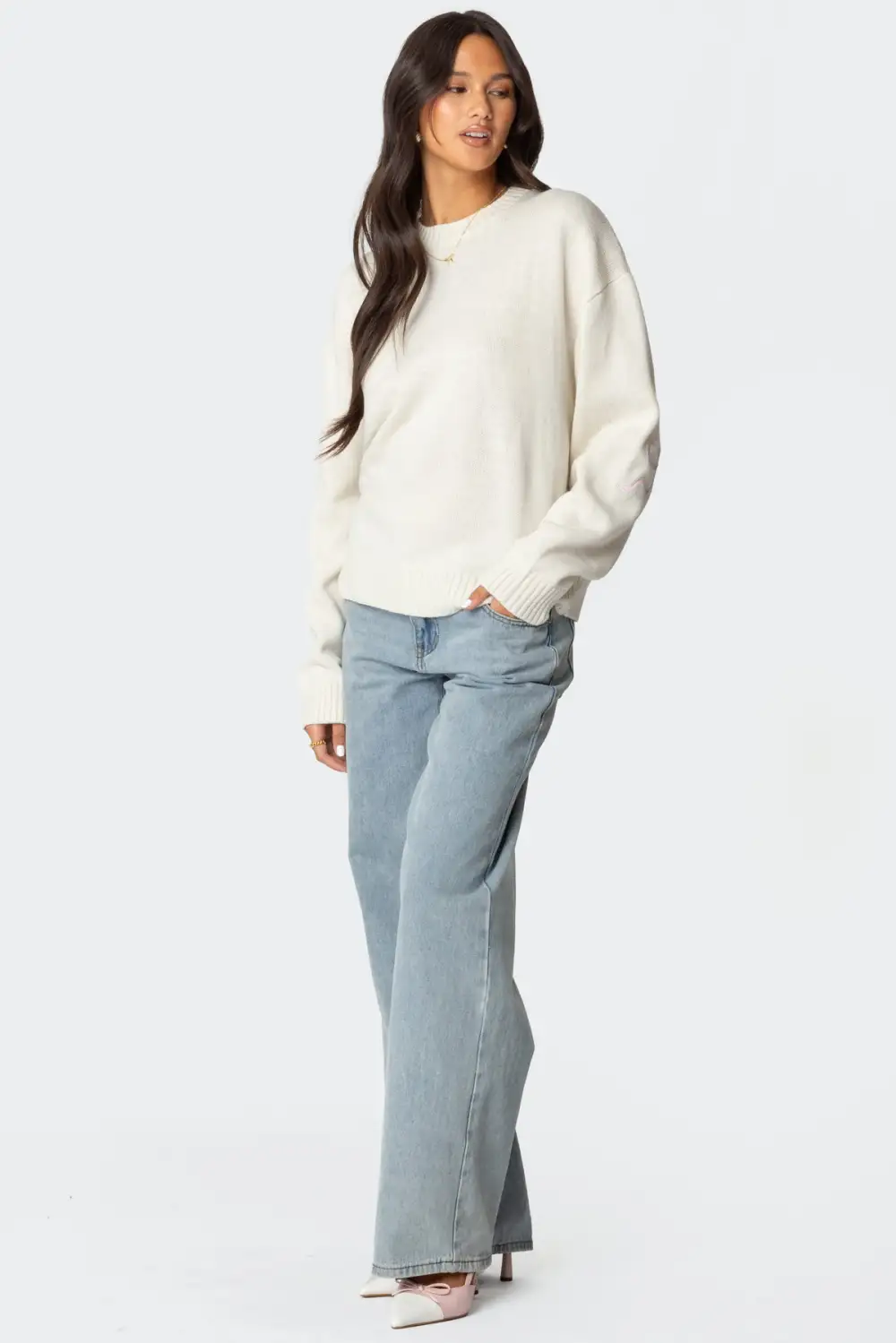Rutie Bow Patch Sweater
