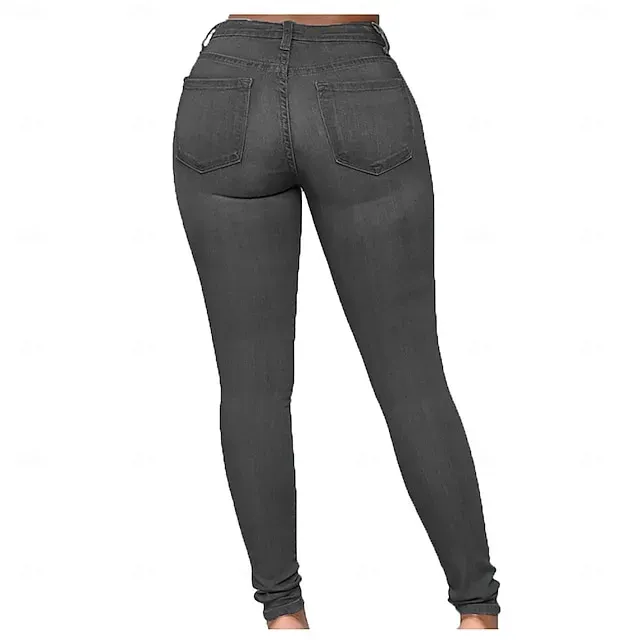 Women's Slacks Tights Cozy Leggings Tights Athletic Full Length Natural Plain Comfy Butt Lift Tummy Control Yoga Casual Daily Black Dark Blue Gray Light Blue Spring Fall Skinny