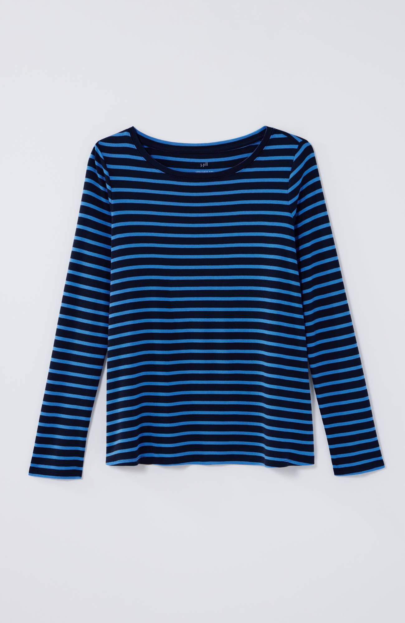 long-sleeve pima crew-neck tee