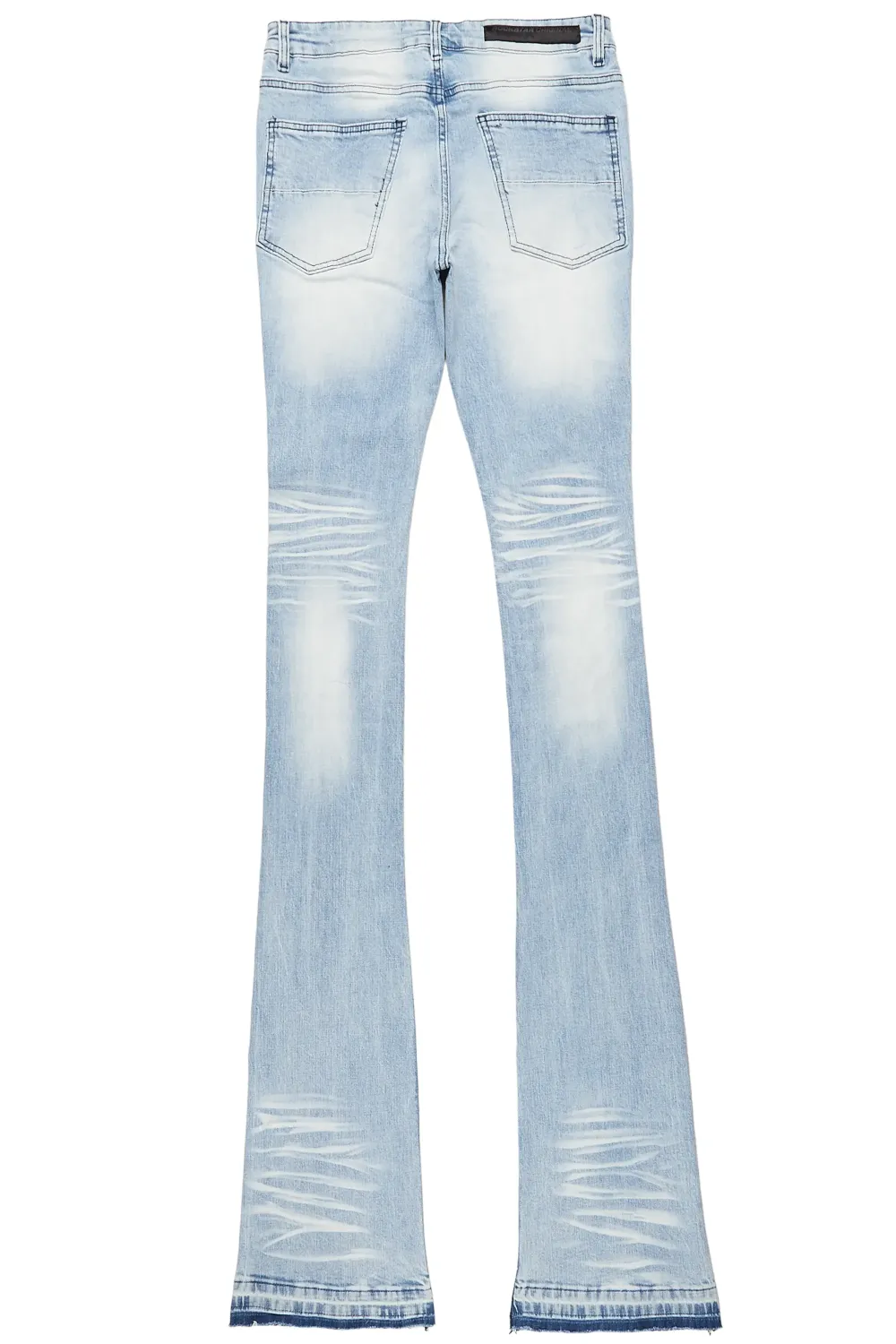 Zahir Blue Super Stacked Flare Jean