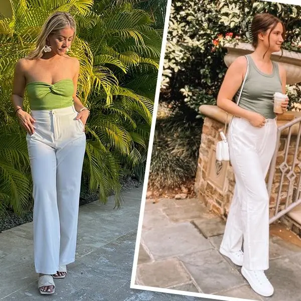 Womens Cotton Linen Pants Casual Button Up High Waisted Wide Leg Trousers Wideleg Loose