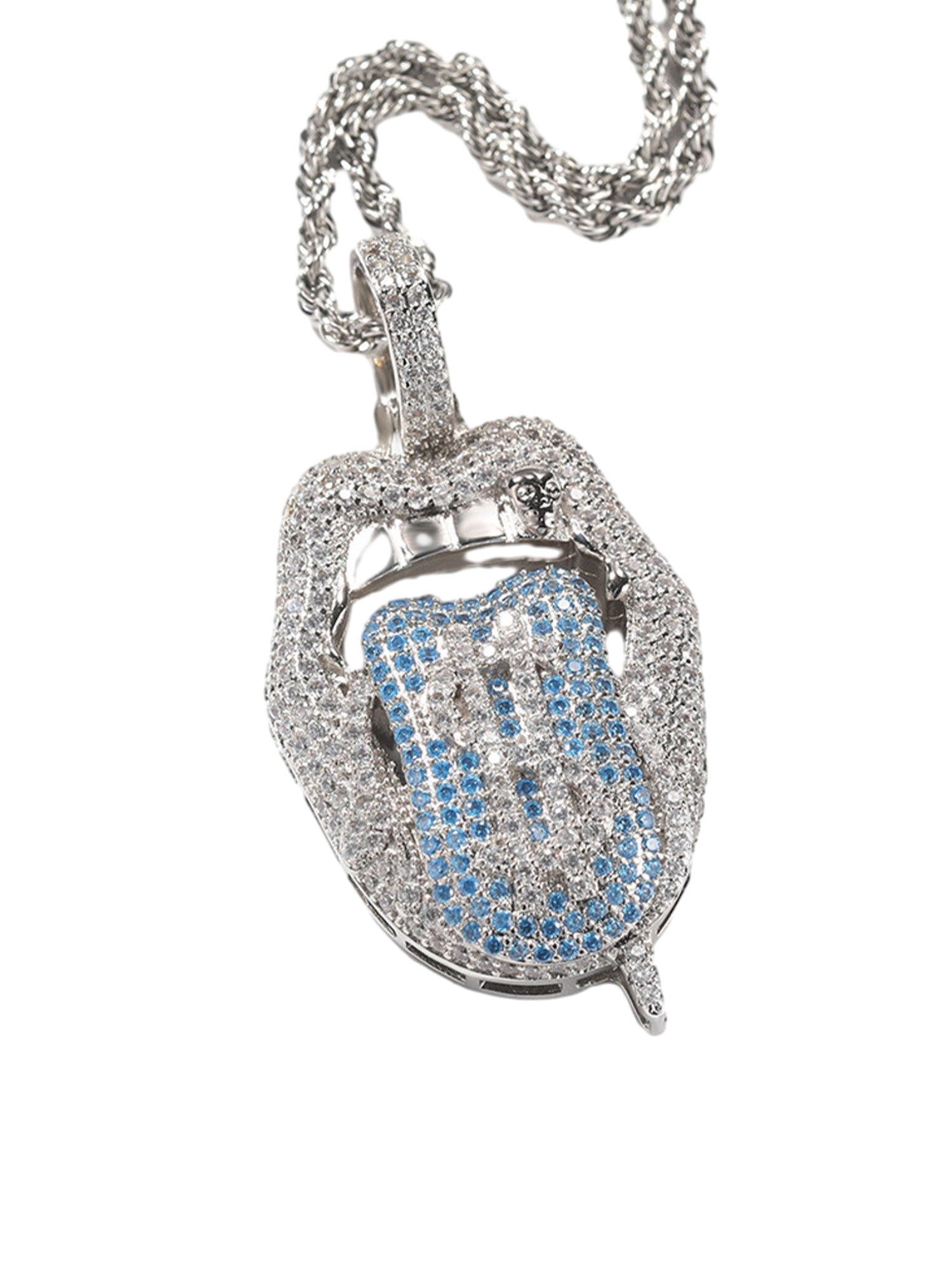 Hip Hop Zirconia Necklace - 2141