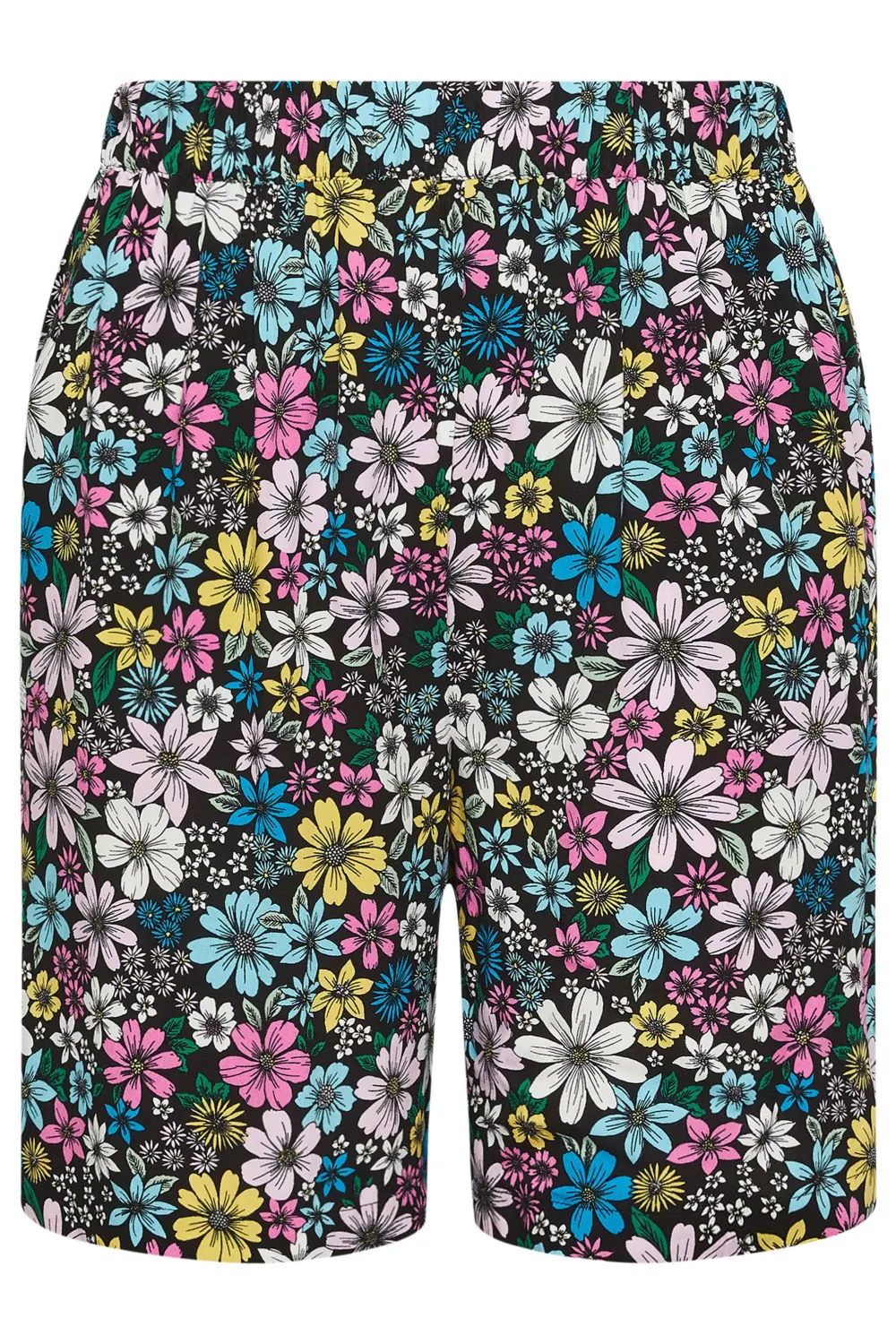 YOURS Curve Black Pull On Shorts