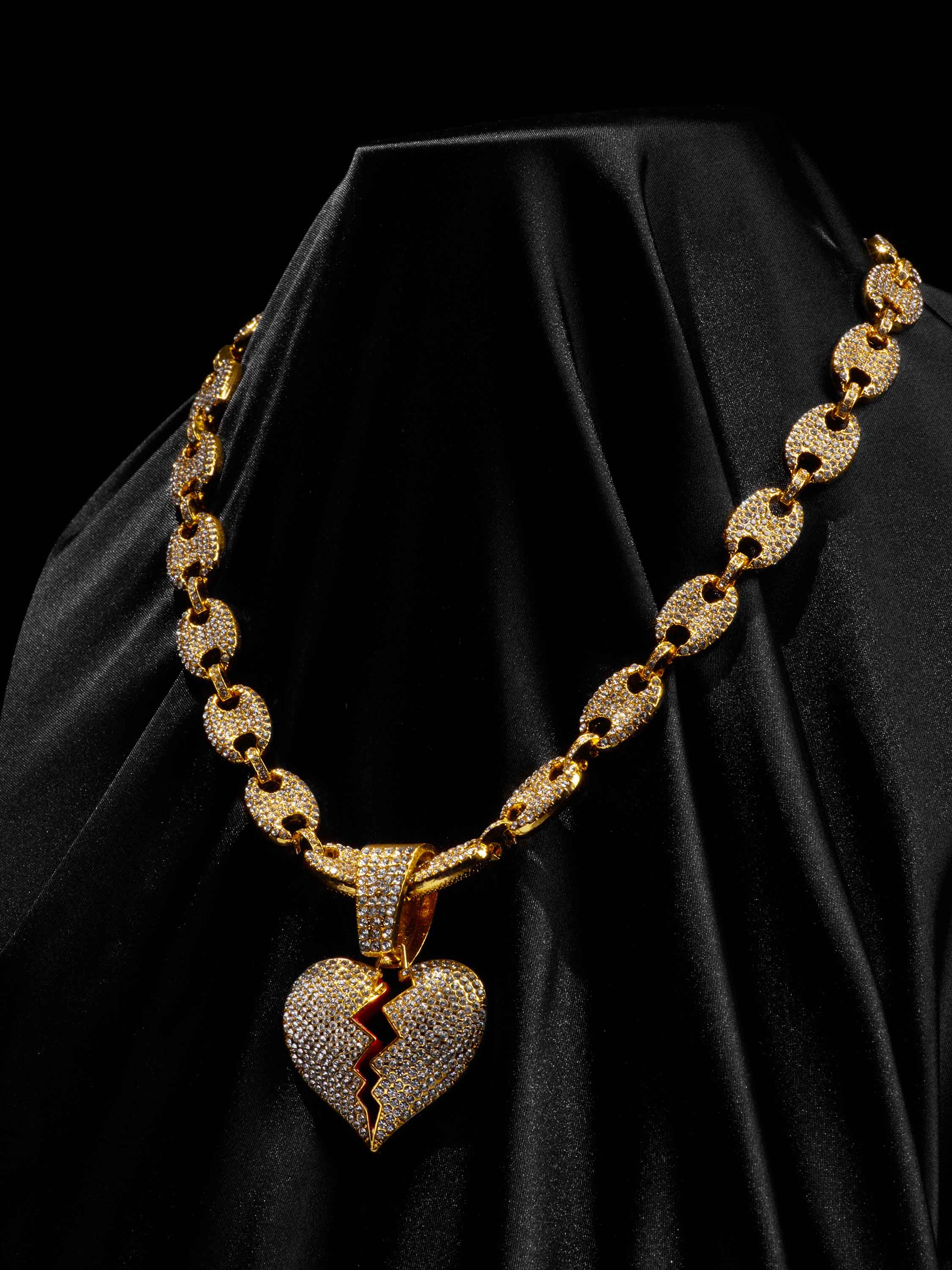 Heartbreak Hip-hop Necklace-1513