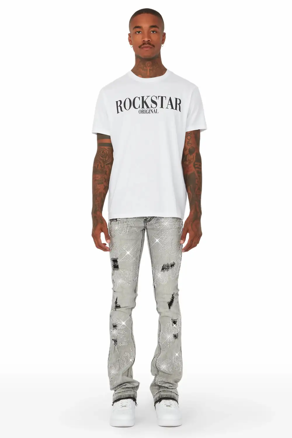 Cato Graphic Flare Jean- Grey