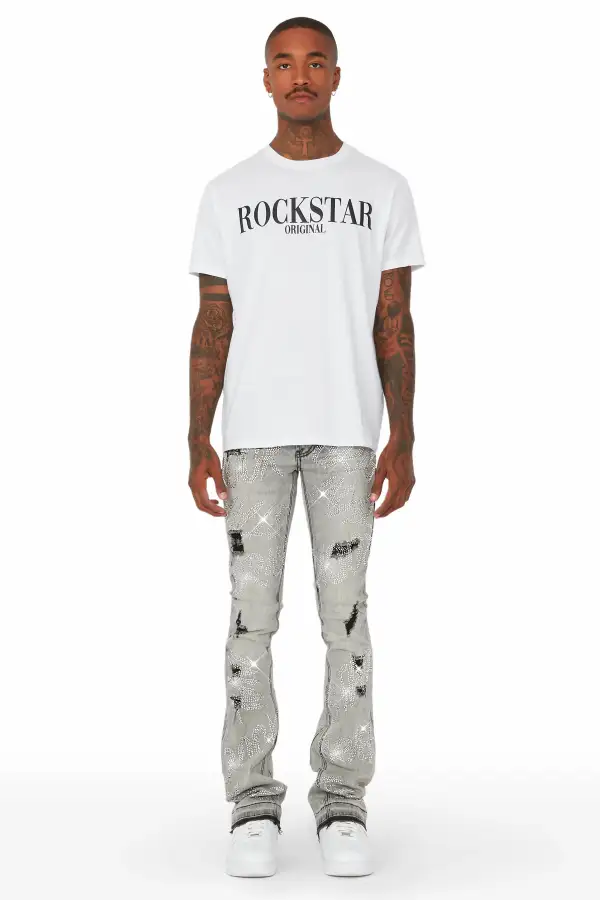 Cato Graphic Flare Jean- Grey