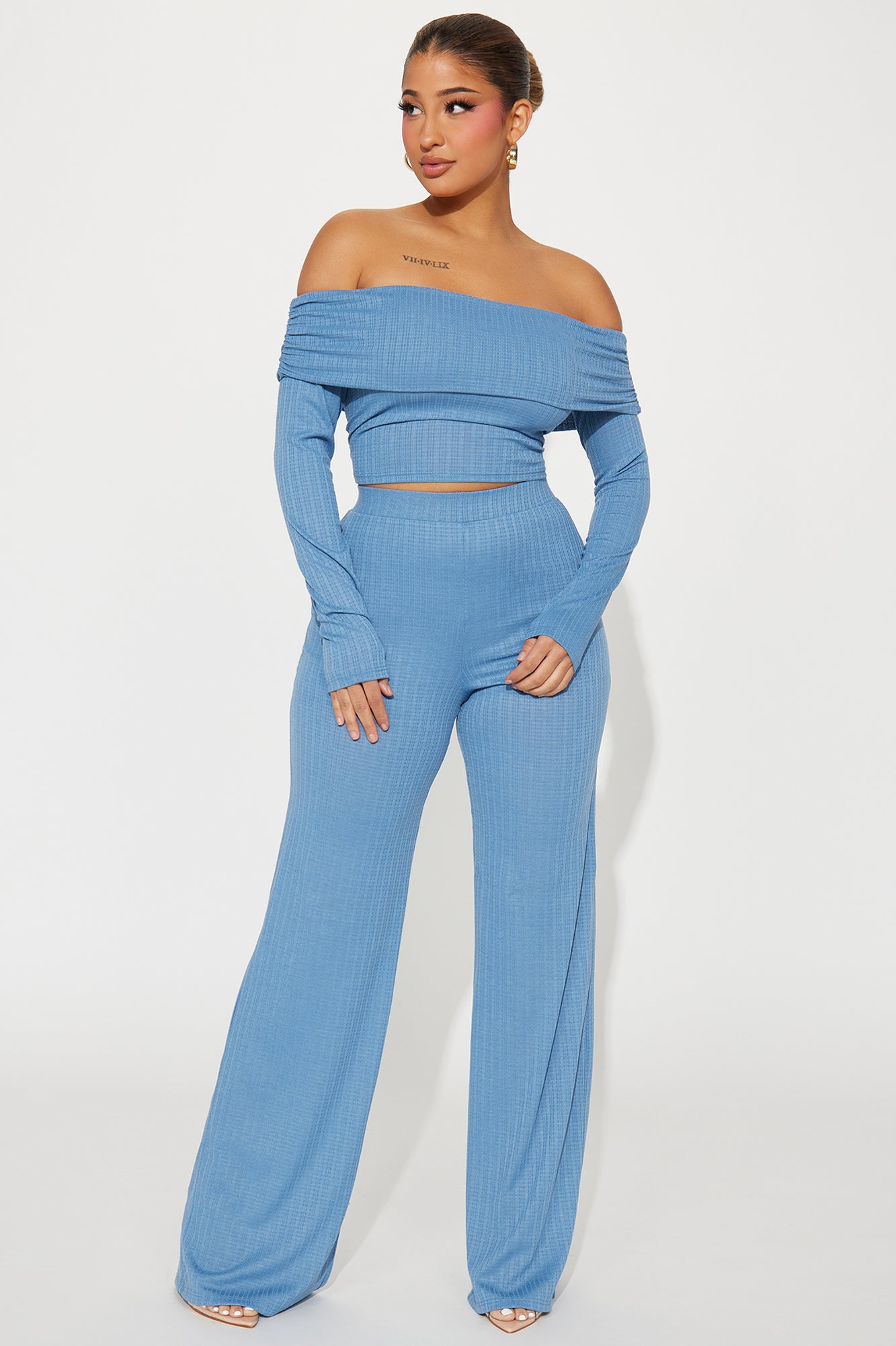 Always A Beauty Pant Set - Blue