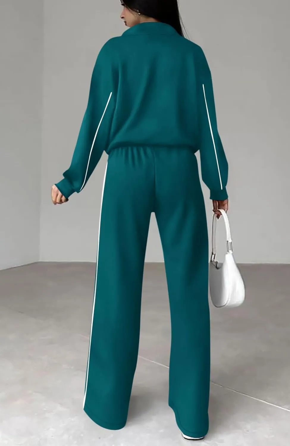 Women's Two Piece Tracksuit Fall 2024 Long Sleeve Jogger Sweatsuit Sets