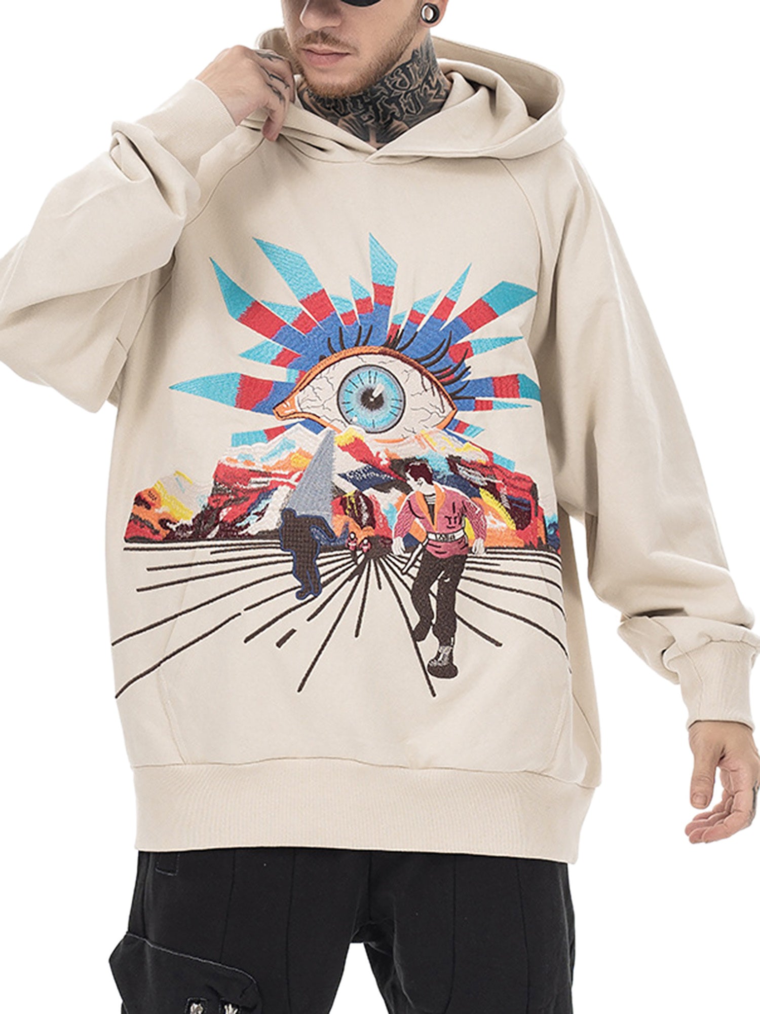 Hip-hop Creative Fun Embroidered Hoodie