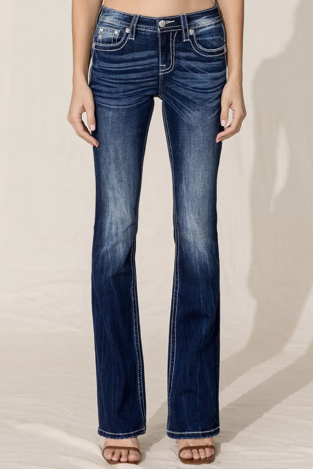Paisley Border Bootcut Jeans