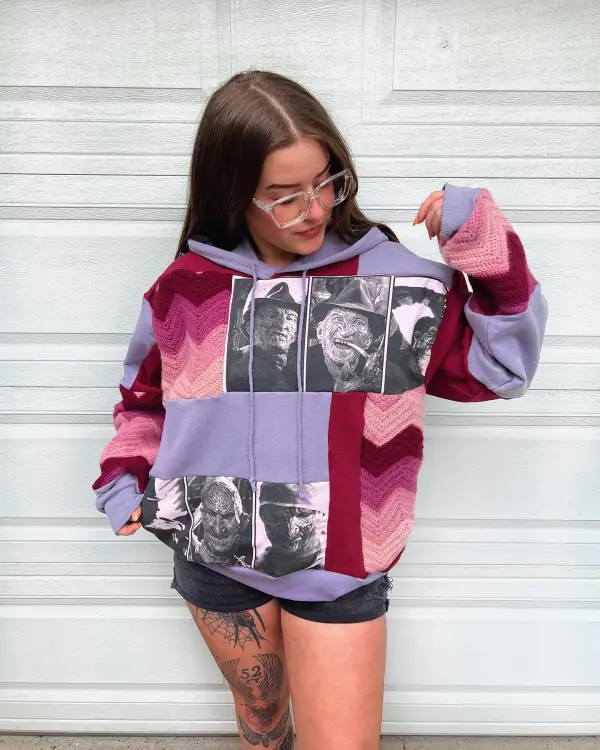 Purple hoodie sweatshirts how perfect and cozy piece for your Halloween day