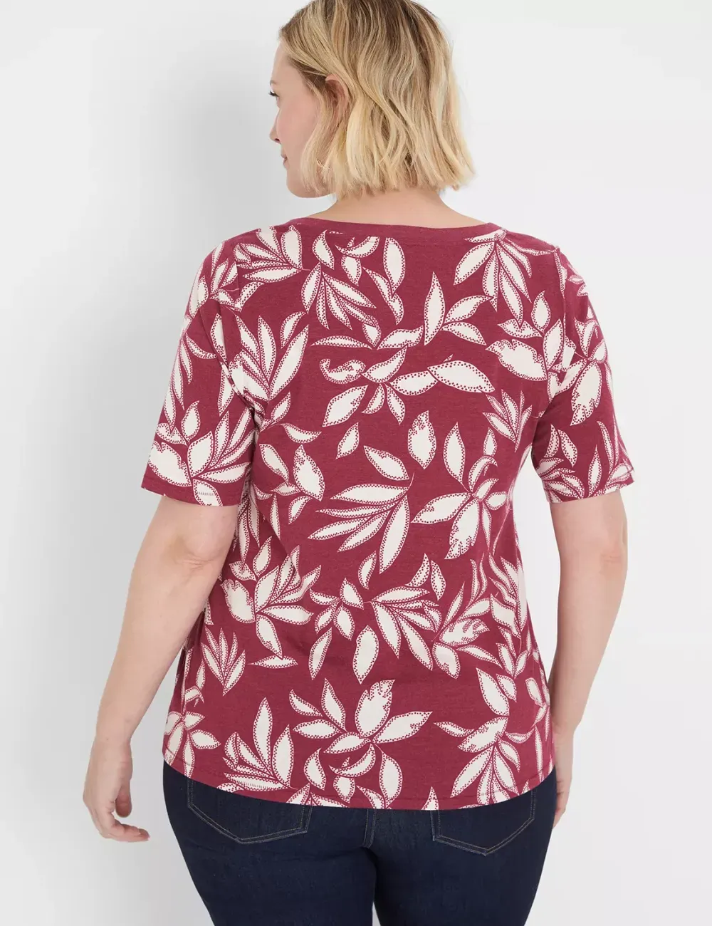 Modern Perfect Sleeve V-Neck Tee