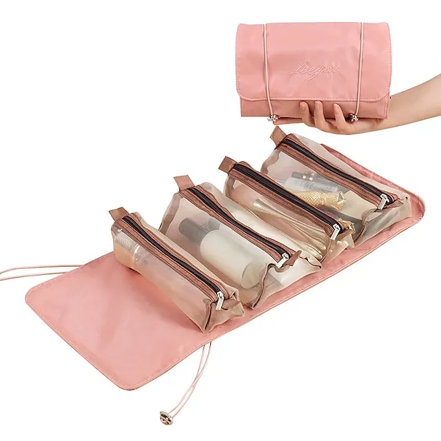 Travel Cosmetic Bag Foldable Makeup Organzier Portable Versatile Toiletry Wash Bag
