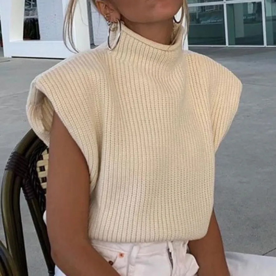 Stylish Turtleneck Sweater Vest