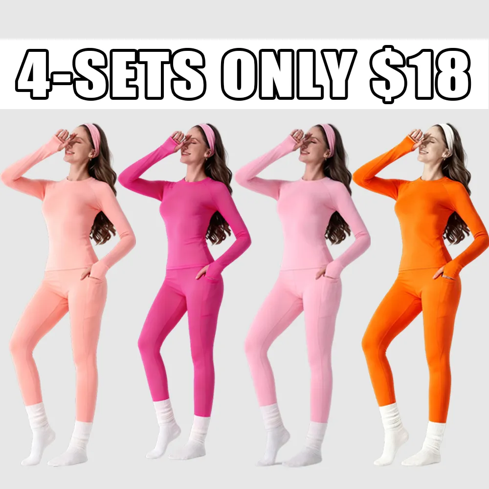 Women's Sporty Yoga Set, Raglan sleeves Top with Thumbholes