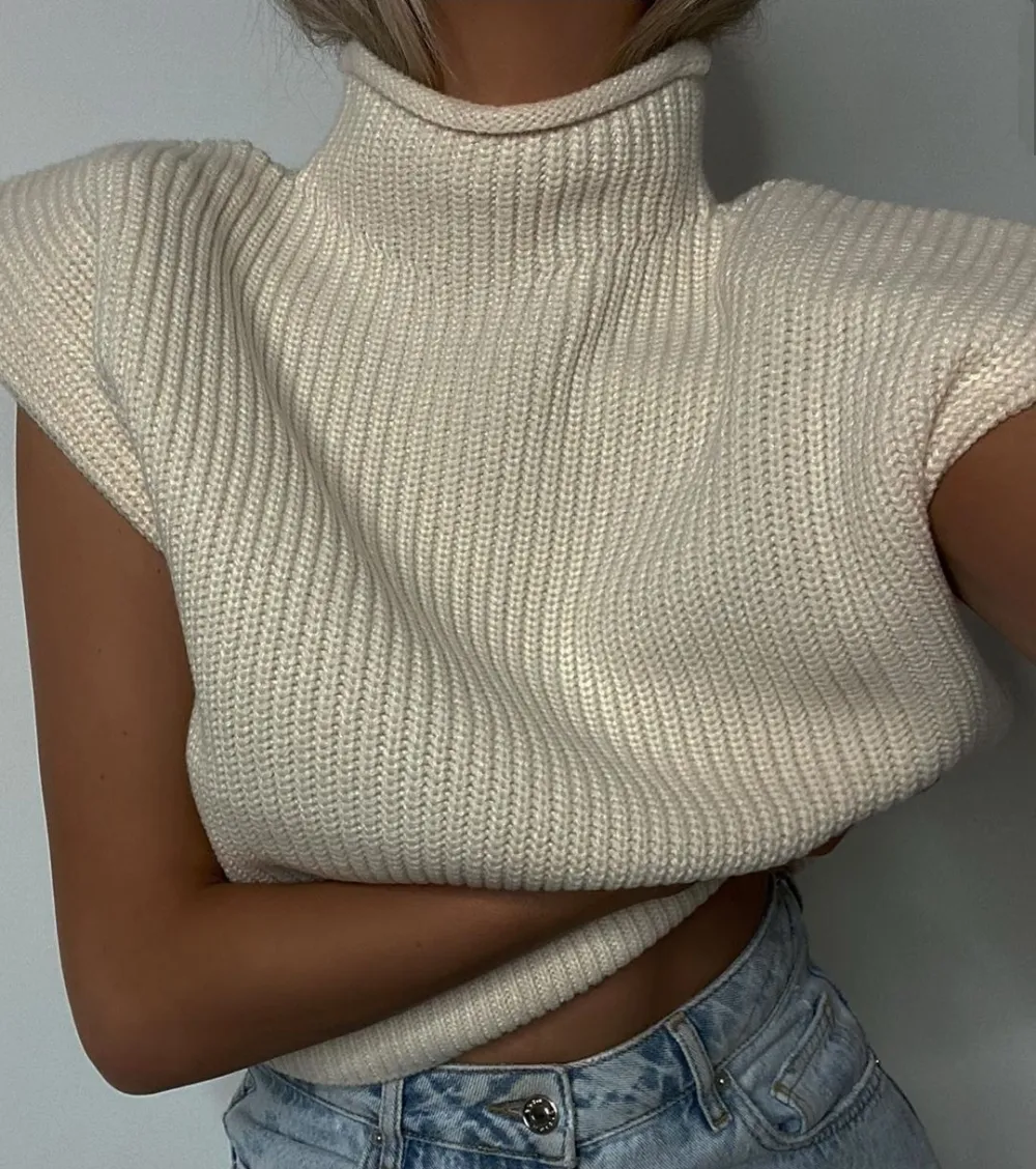 Stylish Turtleneck Sweater Vest