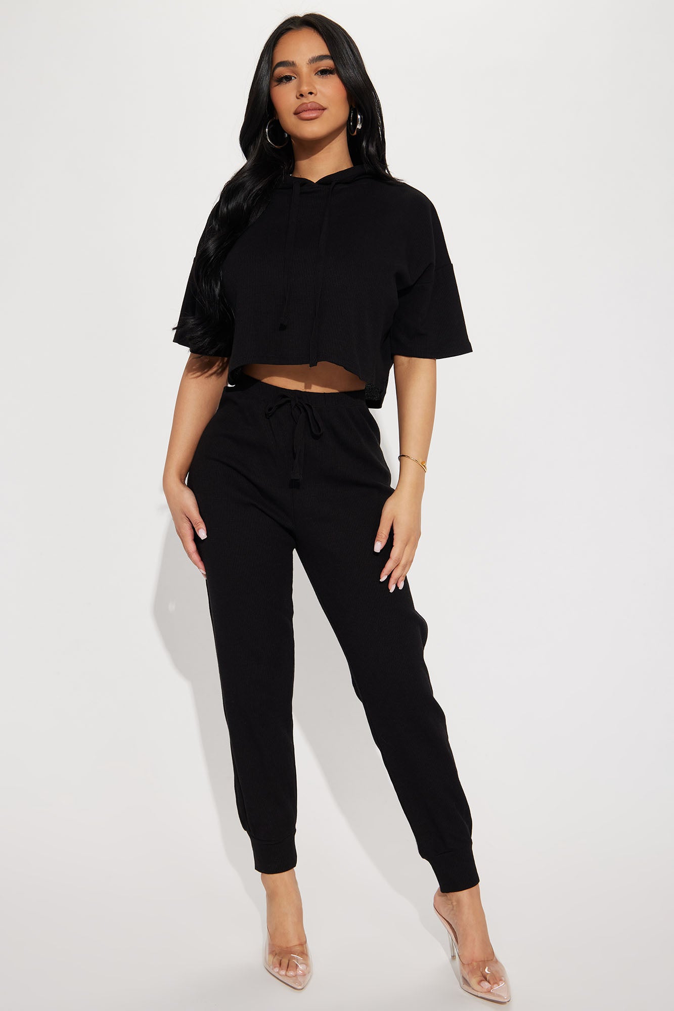 Living With You Jogger Set - Black