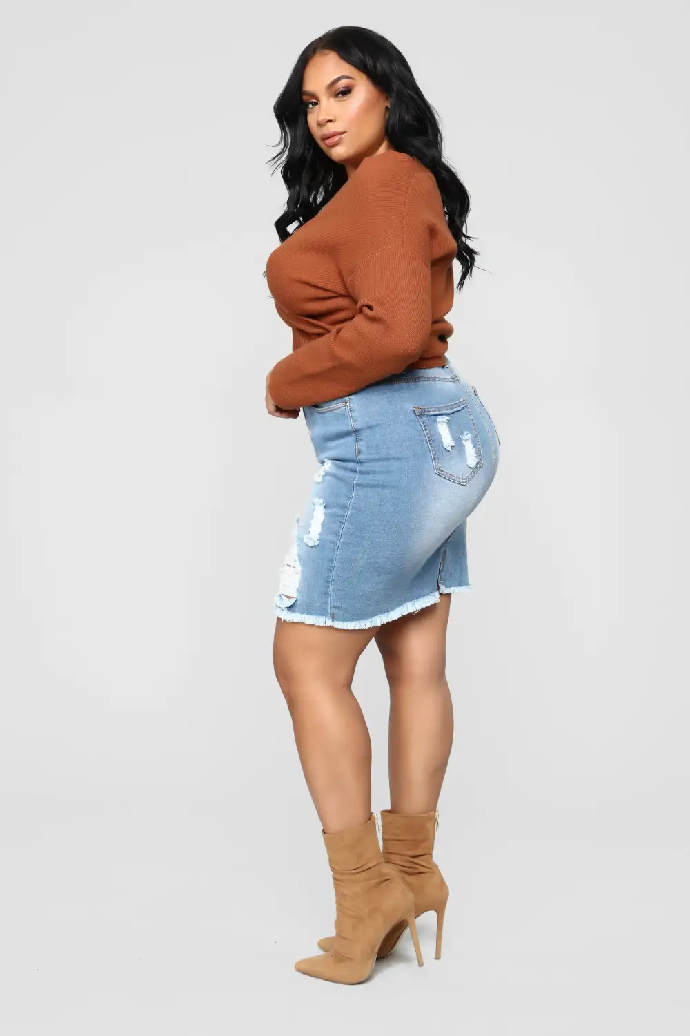 Finding Love Sweater - Cognac