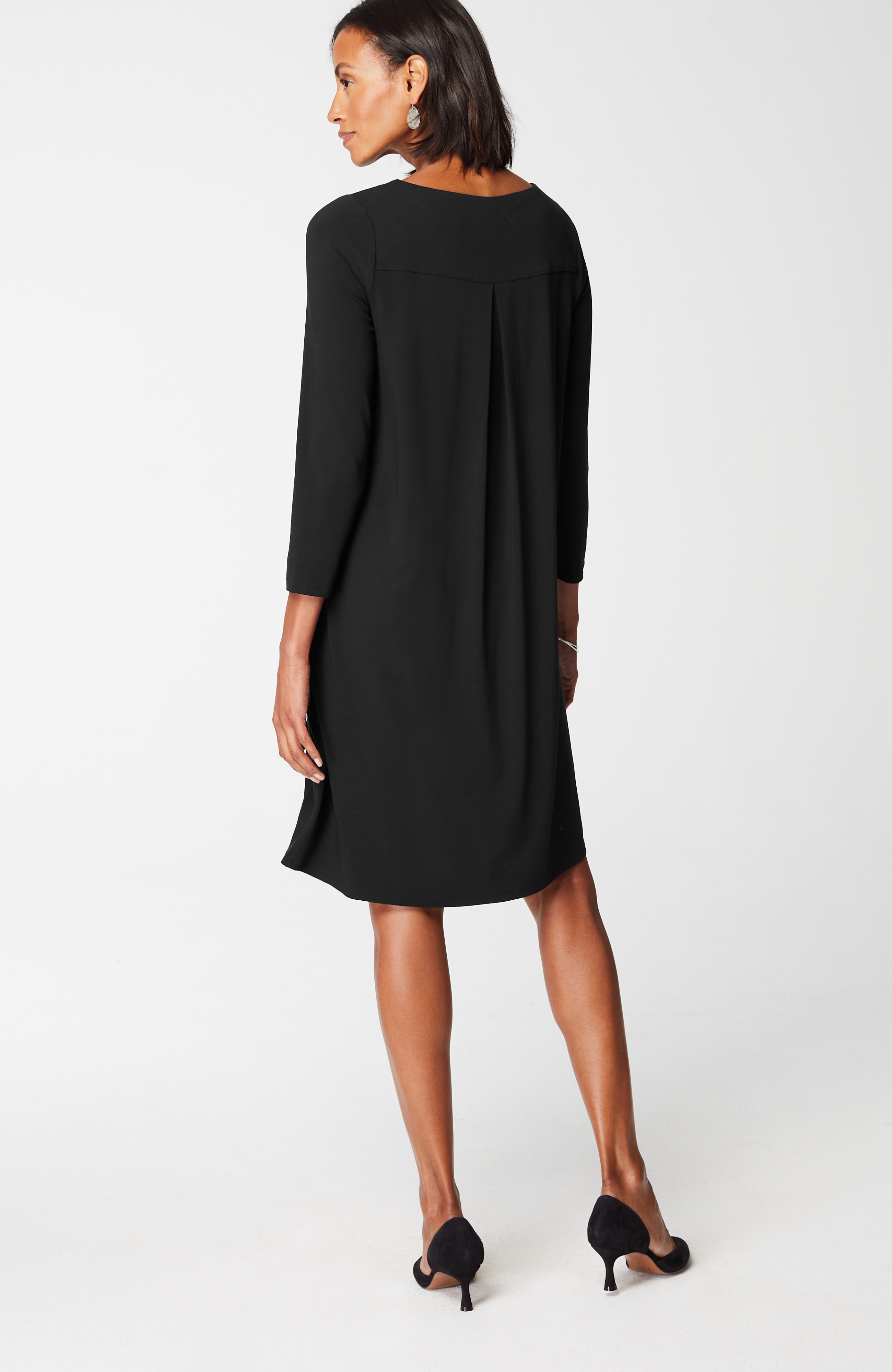 Wearever Knit Pleat-Back Dress