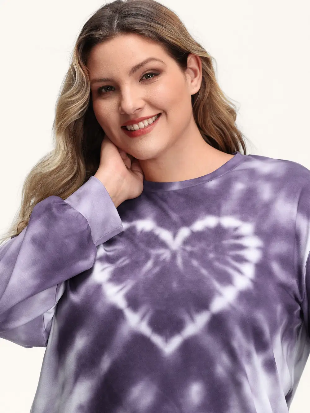 Heart Color Blend Relaxed-Fit Sweatshirt