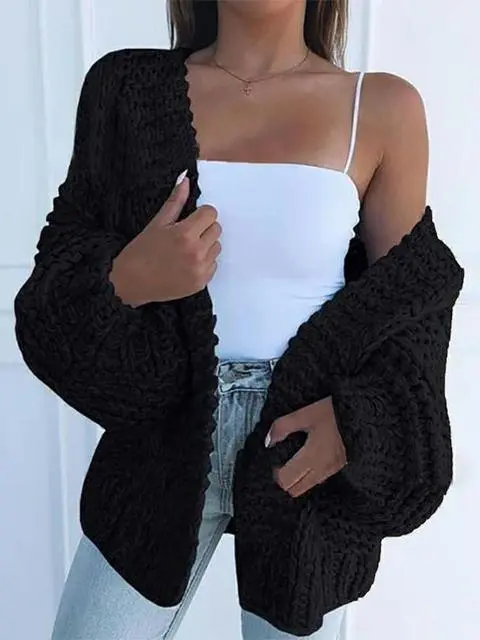 Solid Color Knitted Comfy Sweaters