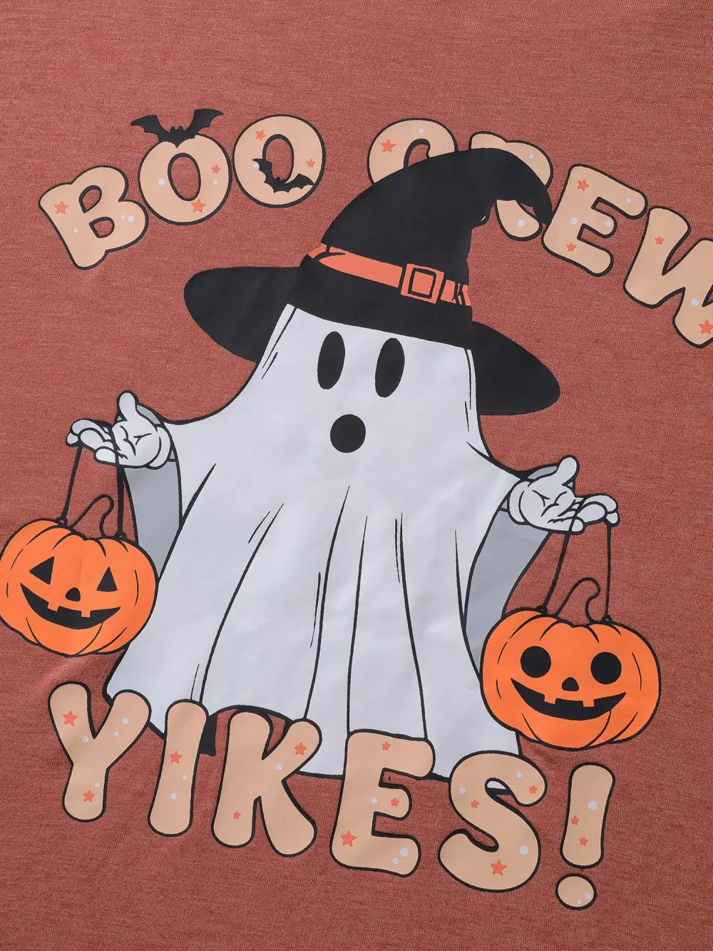 Boo Crew Halloween Round Neck T-Shirt