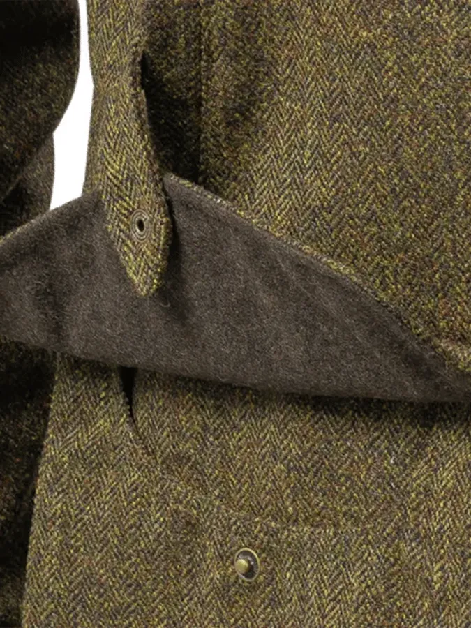 Men's Western Vintage Outdoor Hunting Zip Button Herringbone Casual Jacket Last day 80% off!