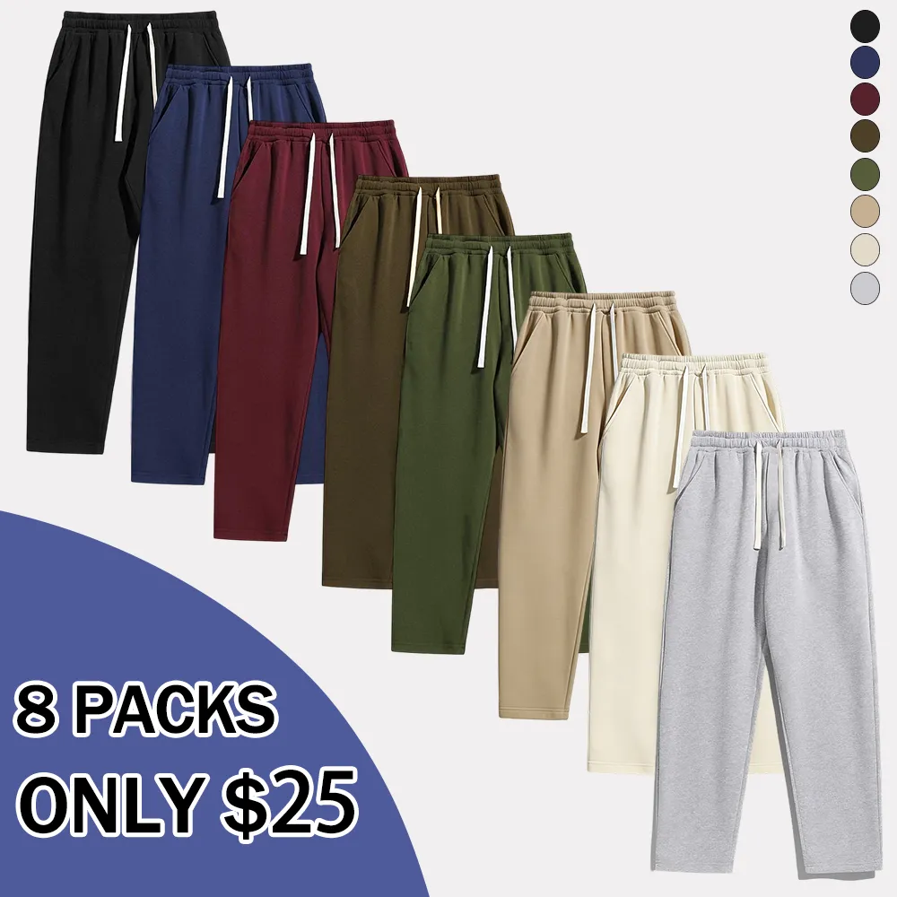 Men's Solid Fashion Sweatpants Ideal For Autumn&Winter