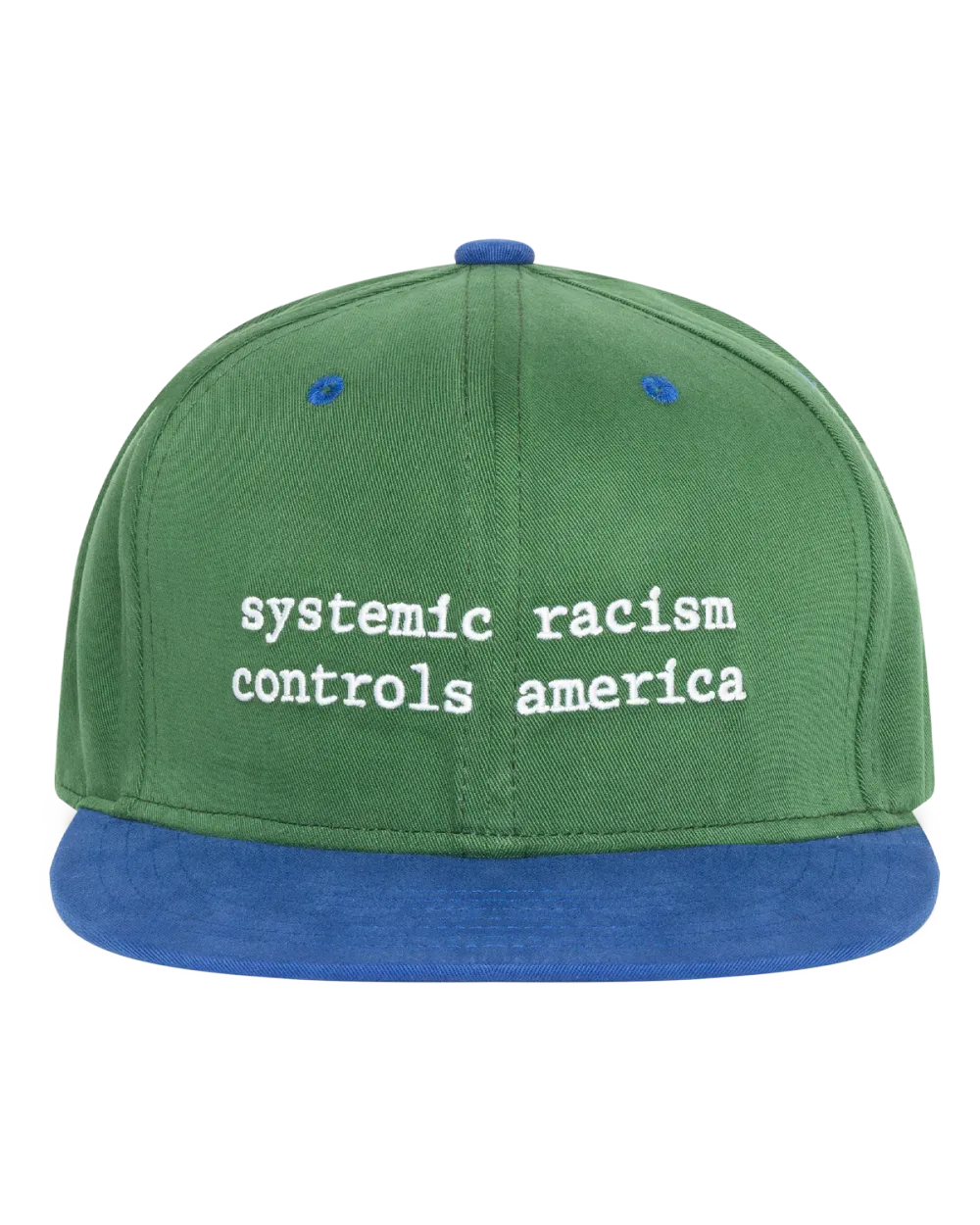 Systemic Racism Controls America Hat Green