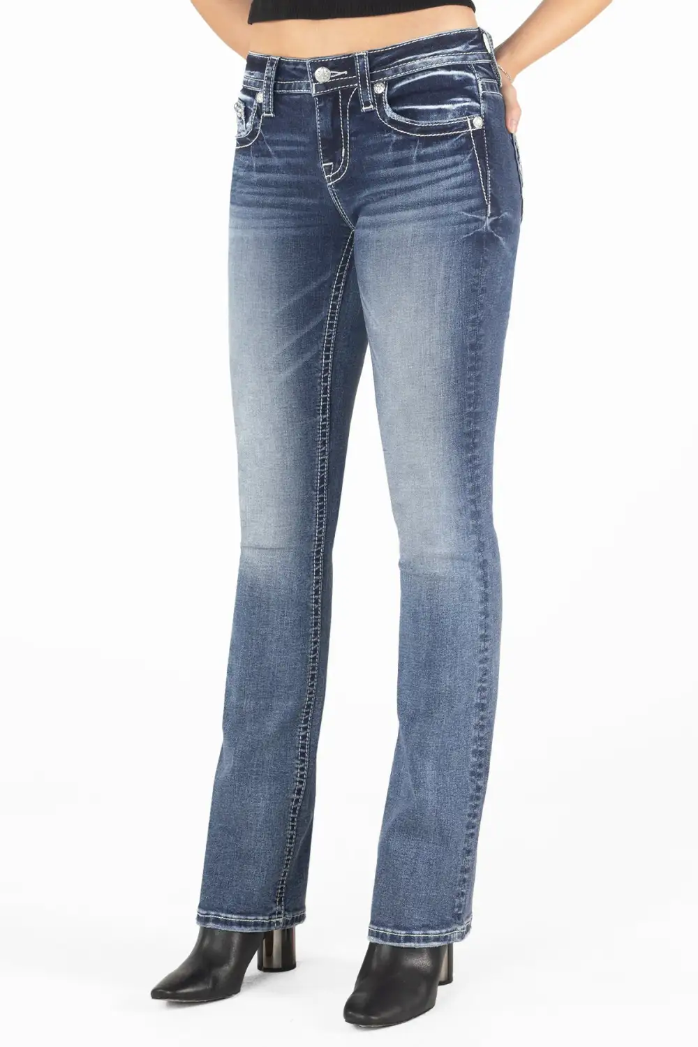 Cow Printed Dreamcatcher Bootcut Jeans