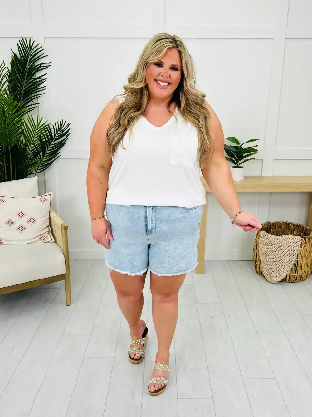 Judy Blue Summer State of Mind Relaxed Fit Shorts