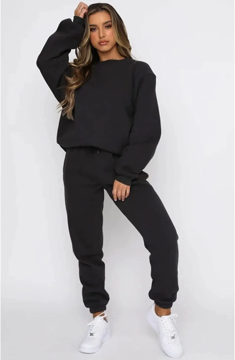 Sweatsuits for Women Set 2 Piece Jogging Suit Long Sleeve Pullover Sweatshirts Sweatpants Tracksuit Casual Outfits