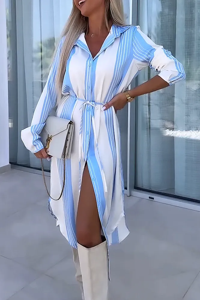 V-neck satin patterned dress
