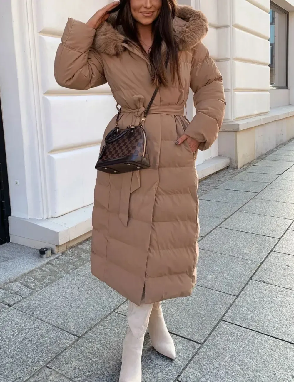 Urban Elegance Long Down Jacket