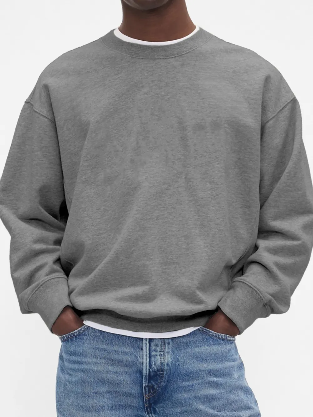 Men's Stylish Crewneck Basic Pullover Sweatershit