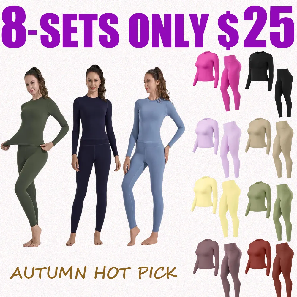 Women’s Workout Set – Long Sleeve Top & Leggings