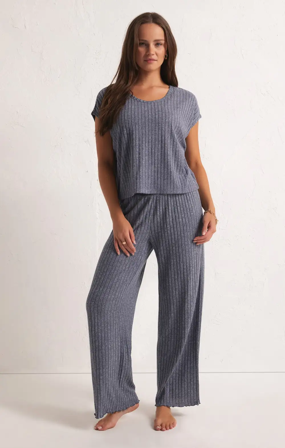 Dawn Smocked Rib Pant