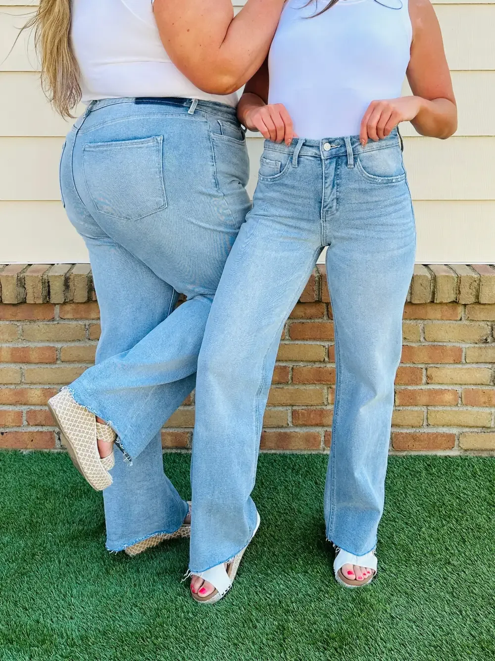 Wear Everywhere Wide Leg Tummy Control Jeans