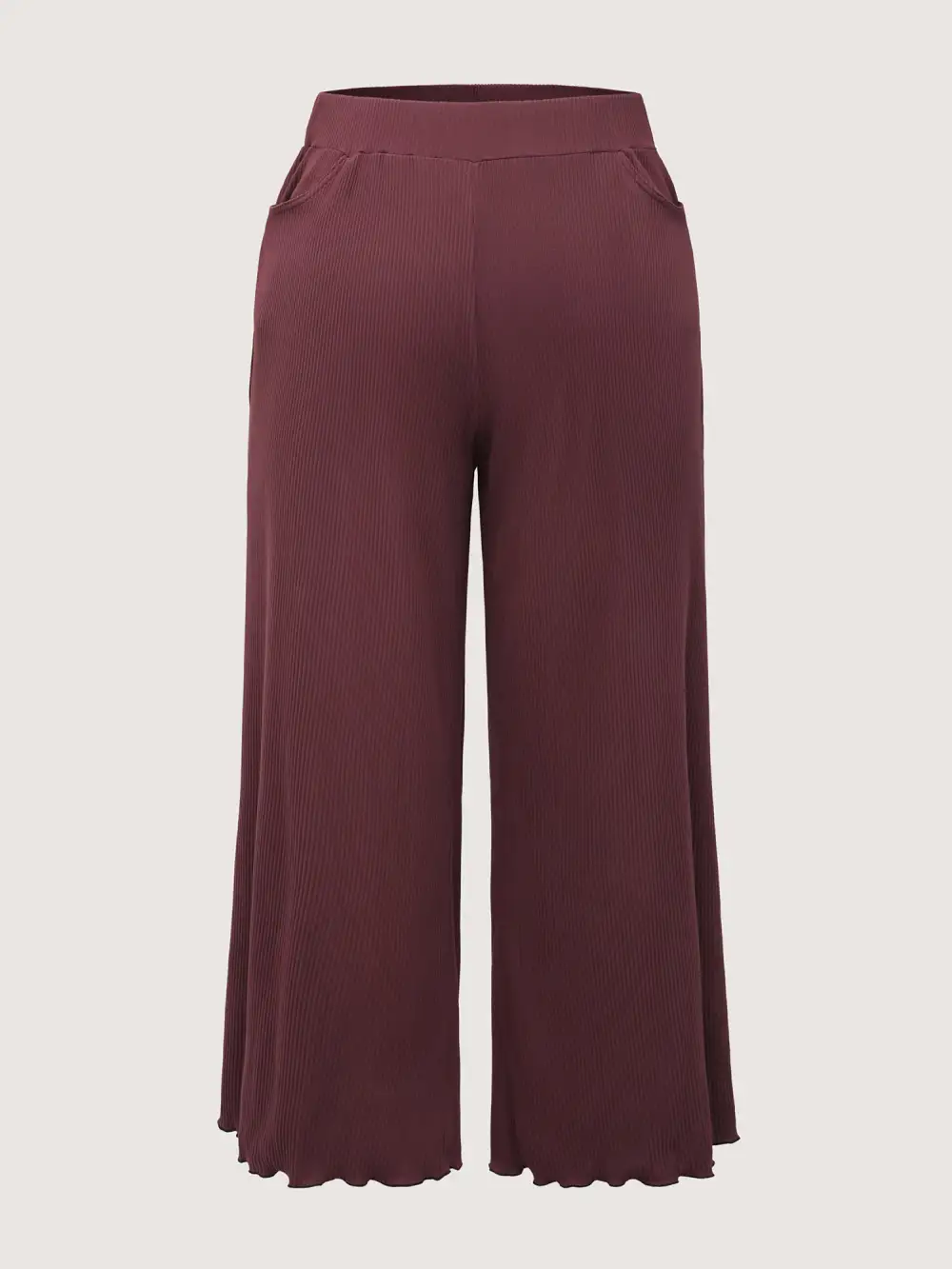 Wavy Edge Straight-Leg Lounge Bottoms