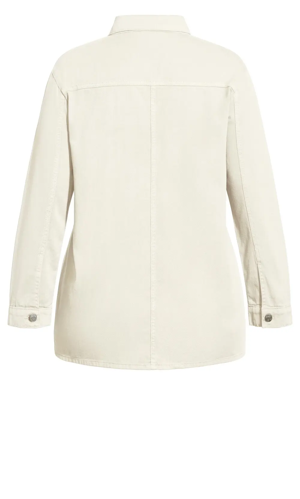 Evans White Denim Shacket