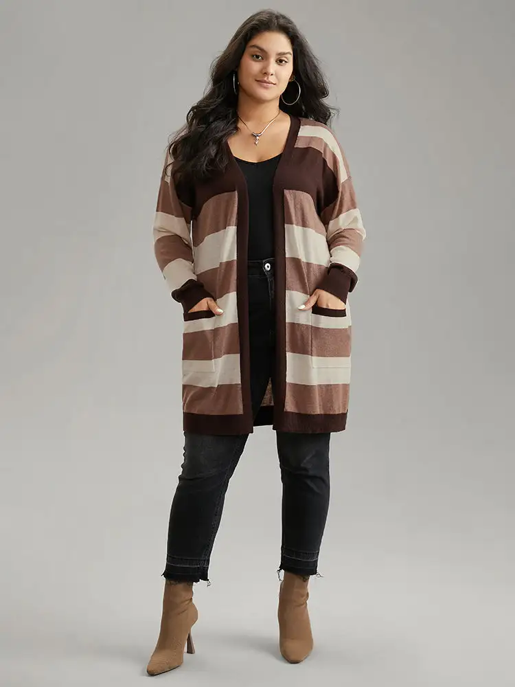Supersoft Essentials Colorblock Contrast Pocket Cardigan