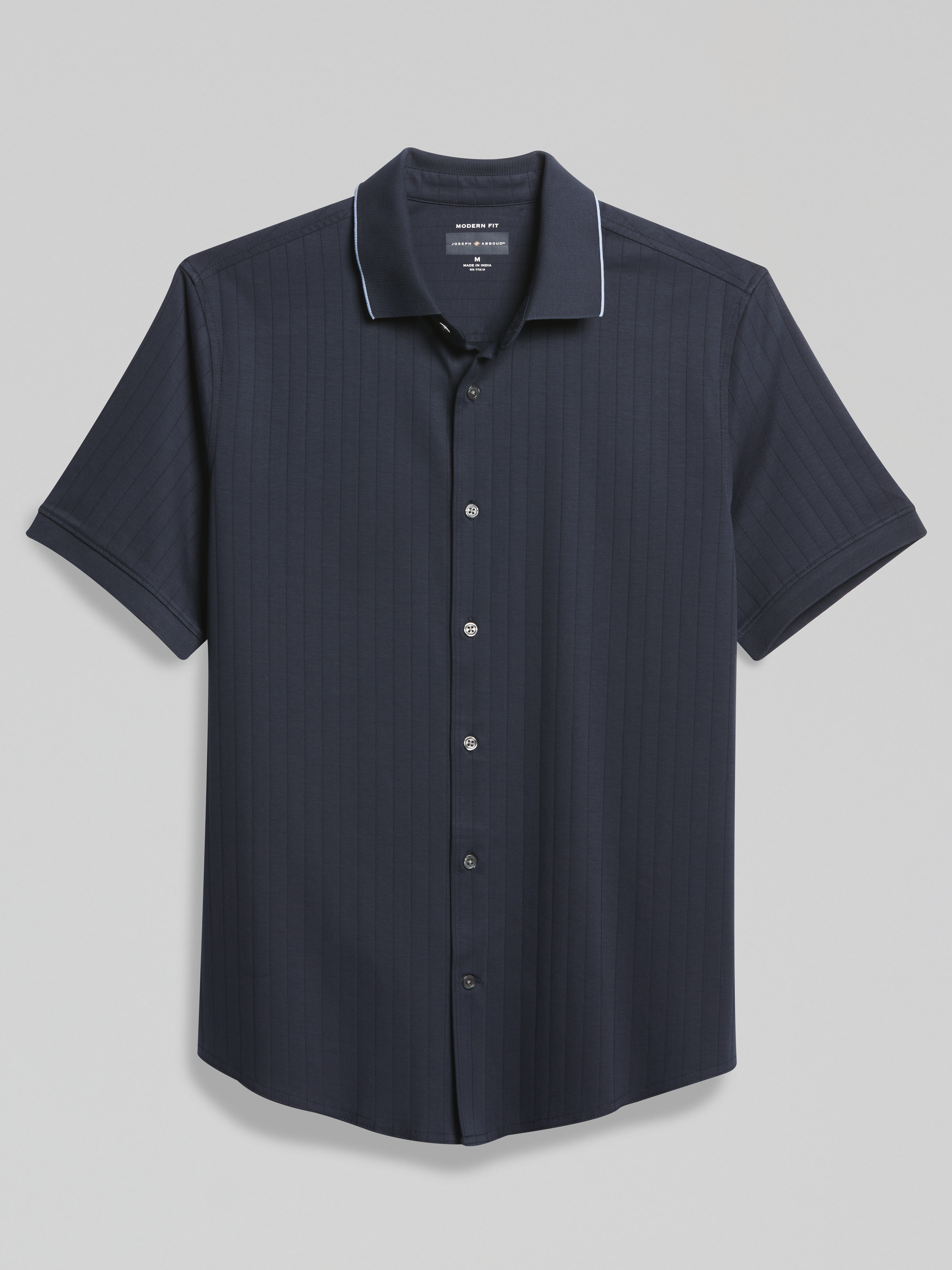 Joseph Abboud Modern Fit Breathable Short Sleeve Button Up Shirt