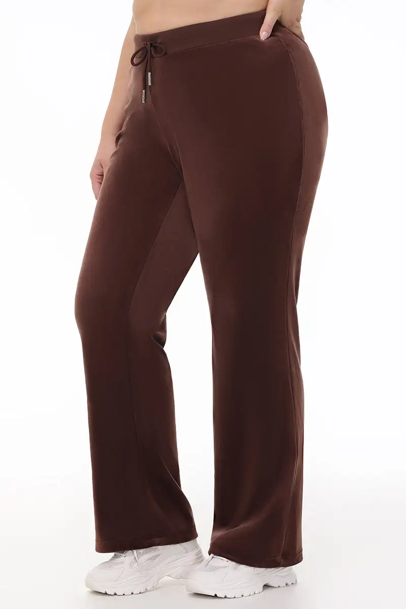 Plus-Size OG Big Bling Velour Track Pants