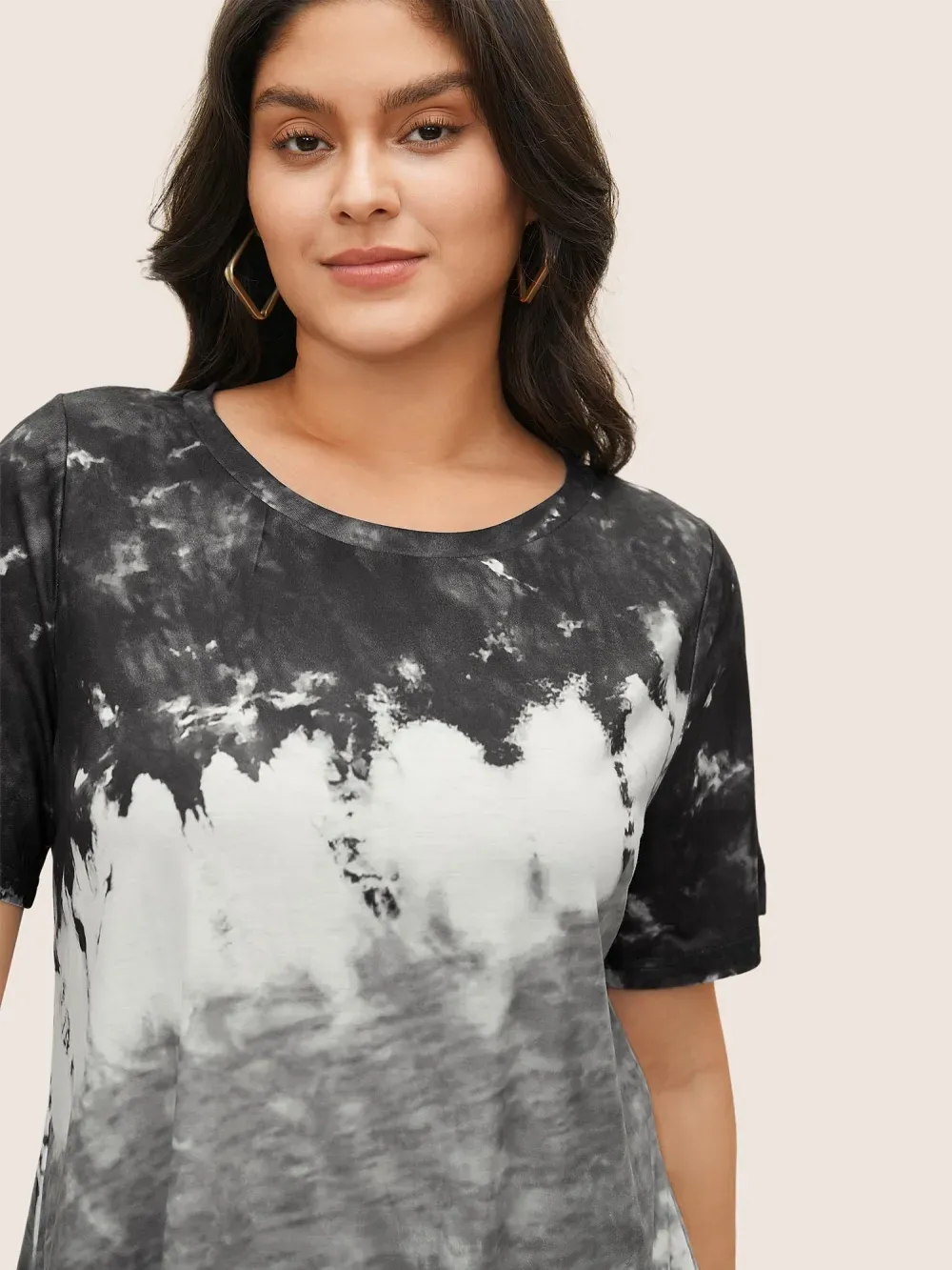 Tie Dye Round Neck T-shirt