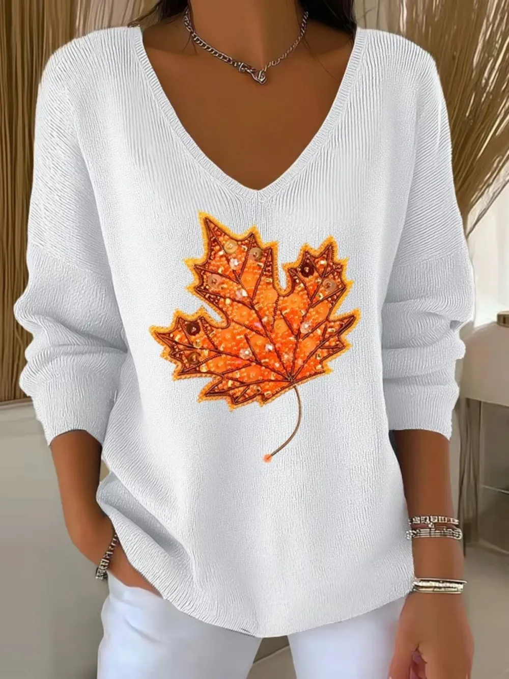 Maple Leaf Casual Sweater