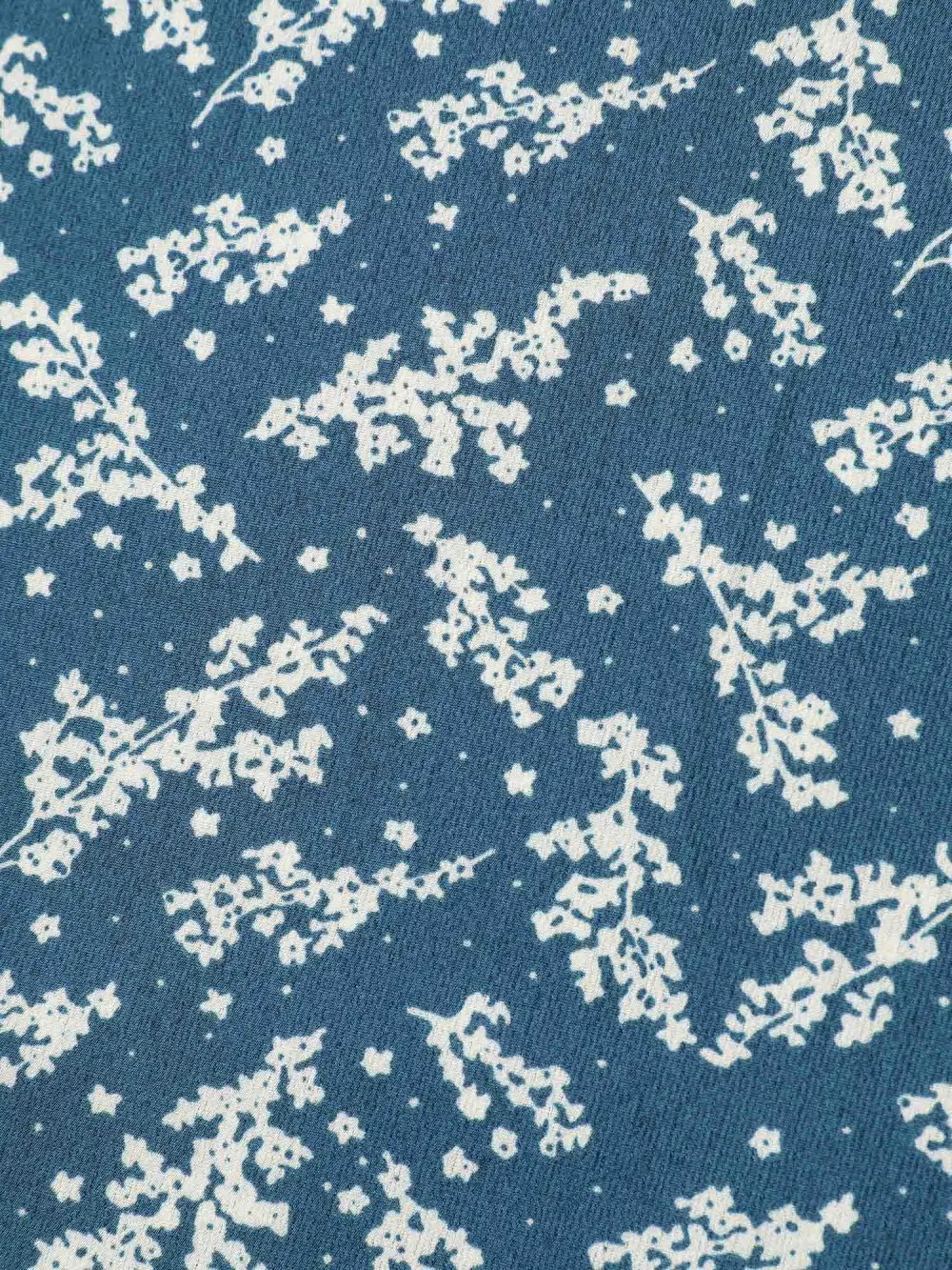 Floral Print Curvy Hem V-Neck Shirt