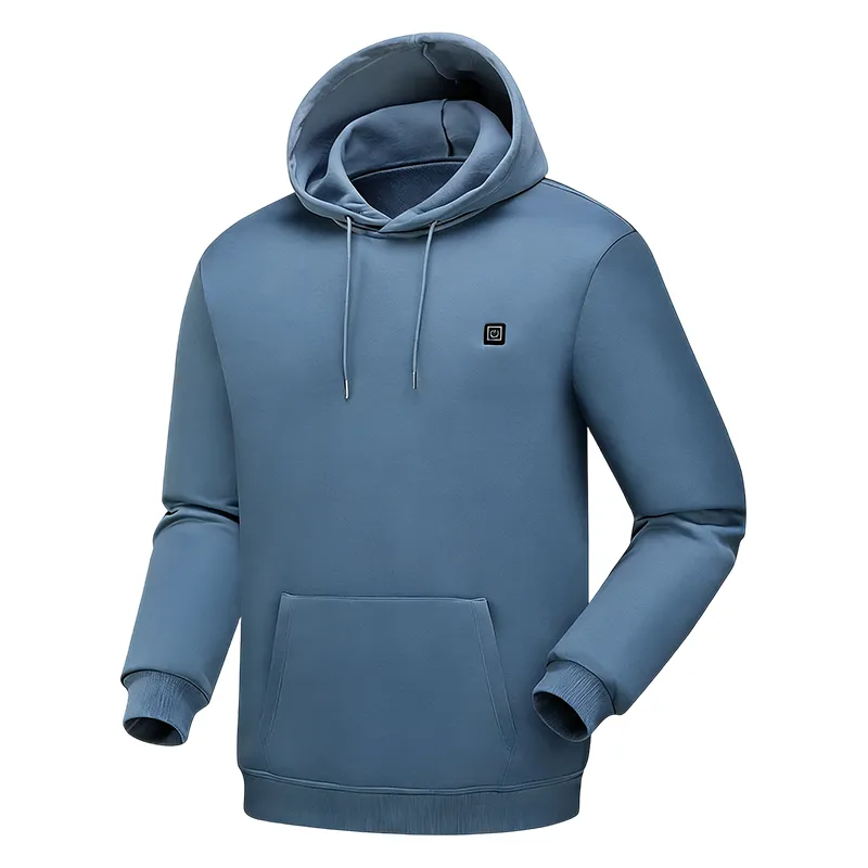 Men Electric Heating Sweatshirt with Fleece Lining-Including batteries