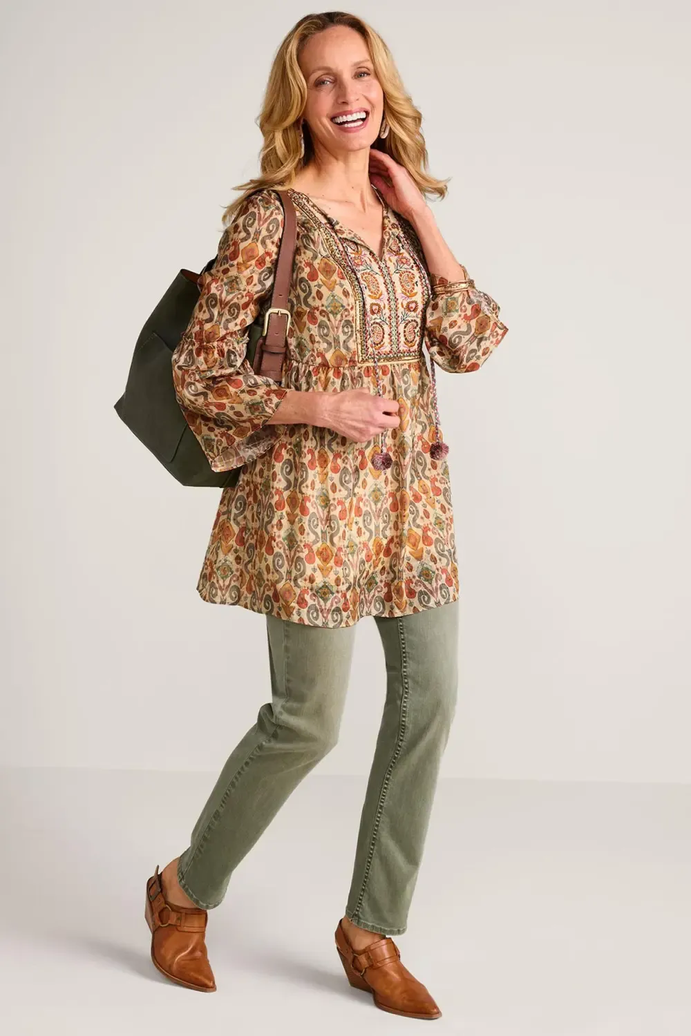 Sol Reflection Bracelet Sleeve Tunic & Tank