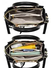 Women's Green Quilted Handbag with Gold Handle, Leopard Print Scarf Accent, and Crossbody Strap for Casual and Office Use