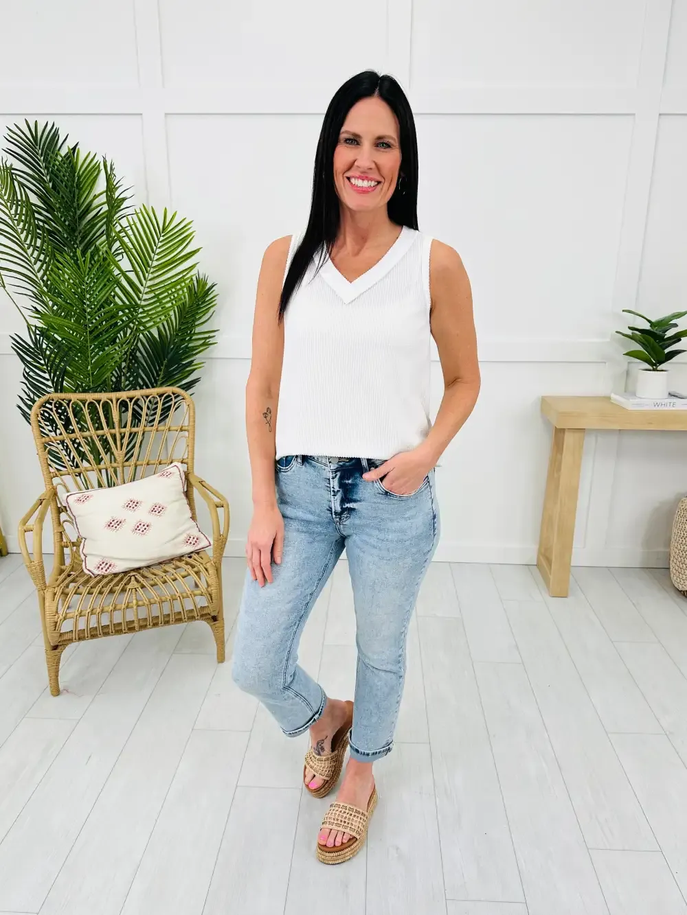 Take My Advice Tummy Control MOCO Exclusive Straight Jeans